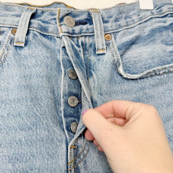 LEVIS 501 Distressed Cropped Skinny Jeans Medium Wash Cant Touch This Sz 26 - Picture 8 of 14